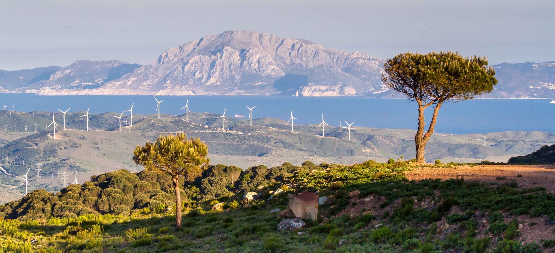 vista del estrecho de gibraltar desde tarifa